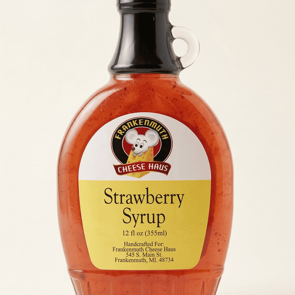 STRAWBERRY SYRUP 12OZ — Frankenmuth Cheese Haus