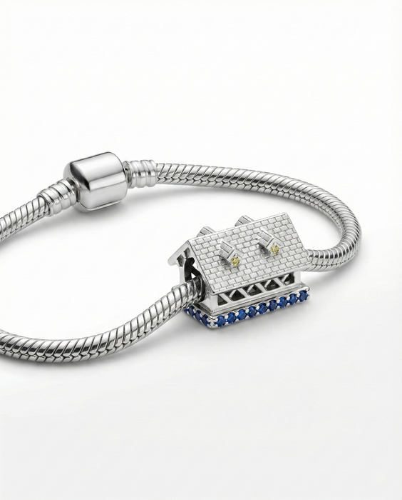 GEMSTONE COVERED BRIDGE BEAD