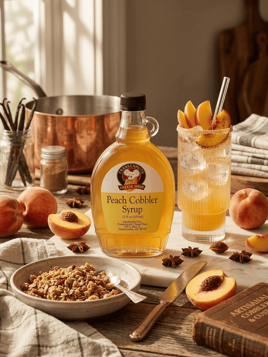 PEACH COBBLER SYRUP 12OZ
