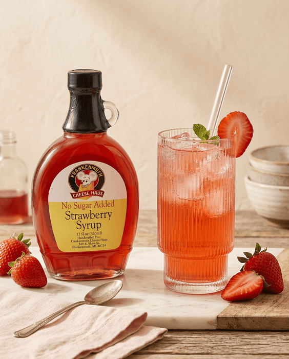 NO SUGAR ADDED STRAWBERRY SYRUP 12oz