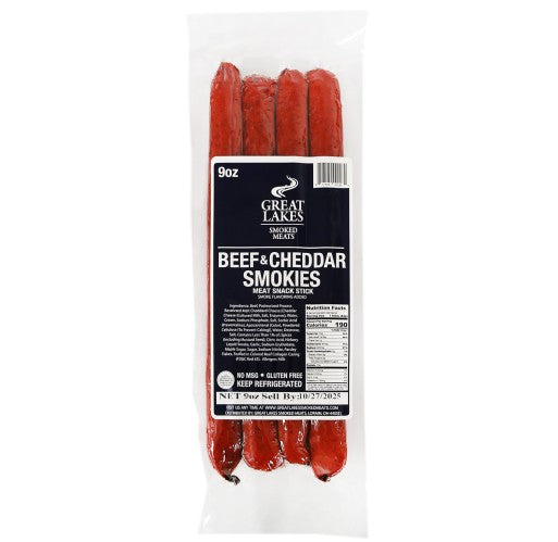 Great Lakes Smoked Meats-Beef & Cheddar Smokie