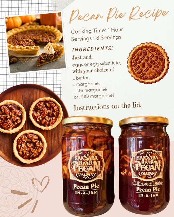 SANSABA RIVER PECAN PIE IN-A-JAR - TRADITIONAL