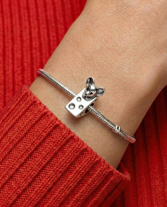 KLAUS THE CHEESE HAUS MAUS STERLING SILVER BEAD